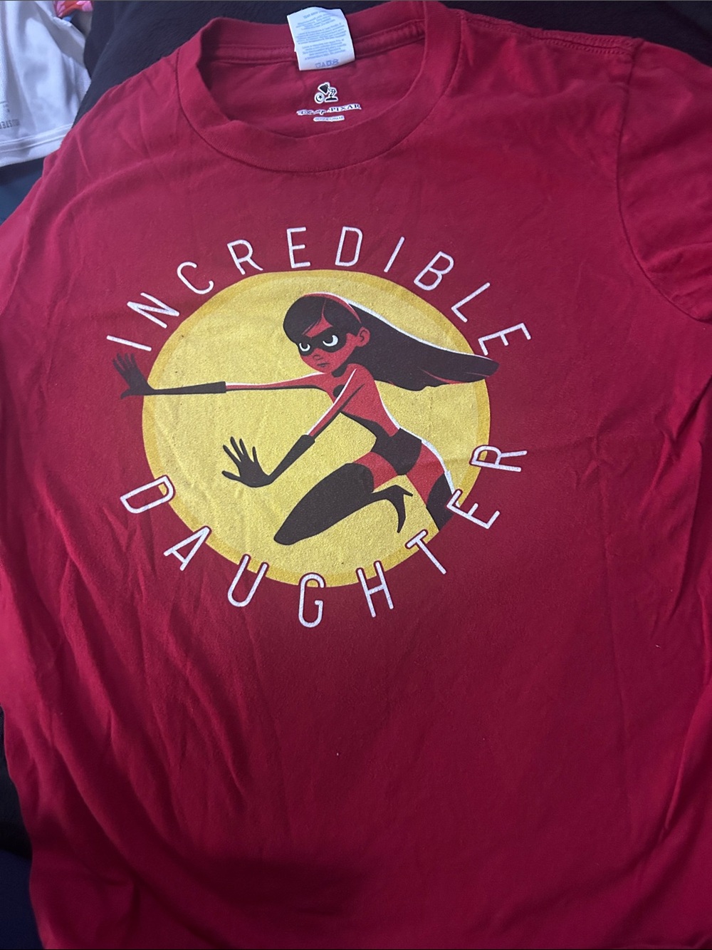 Disney Red "Incredible Daughter" Graphic Tee